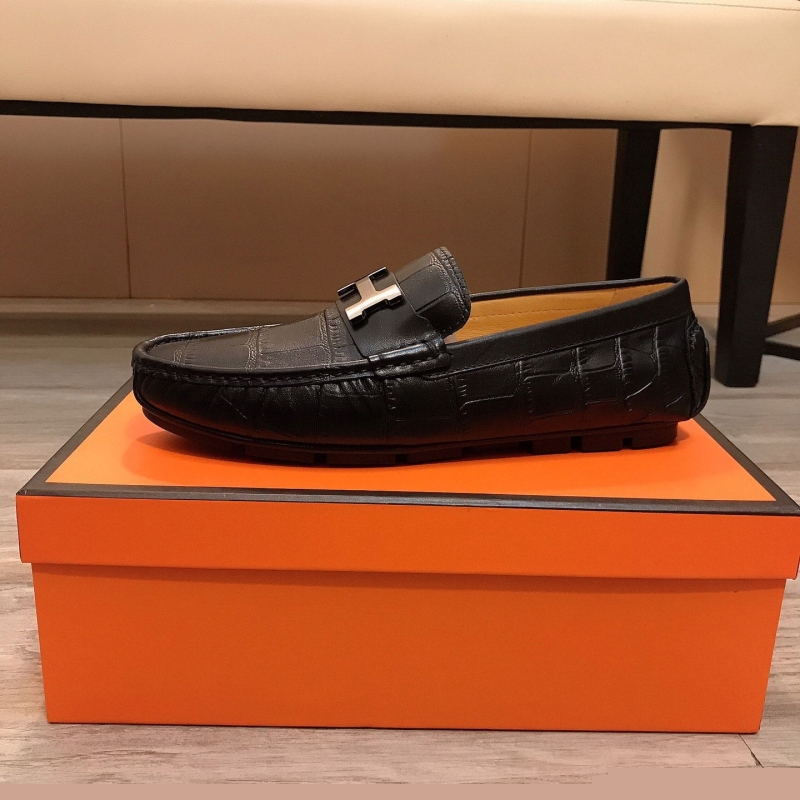 H**mes leather shoes